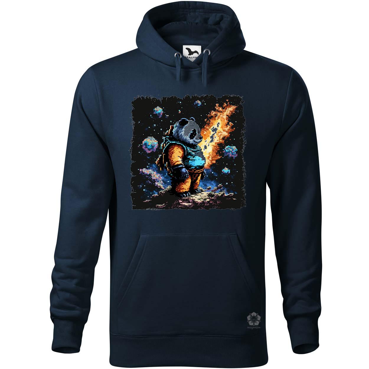 Pixelart Panda Galaxisban v2 egyedi  pulóver 