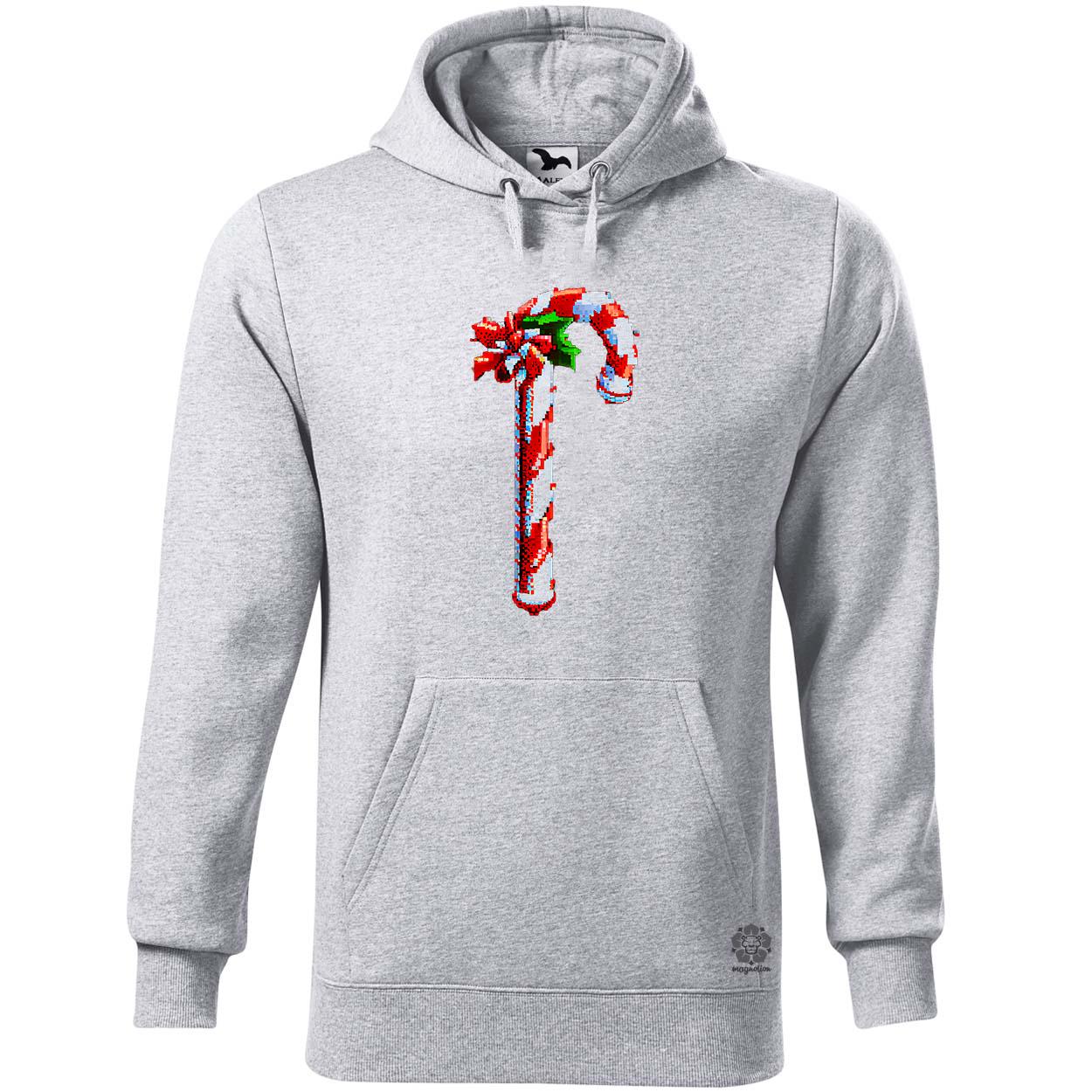 Pixelart Candy cane egyedi  pulóver 