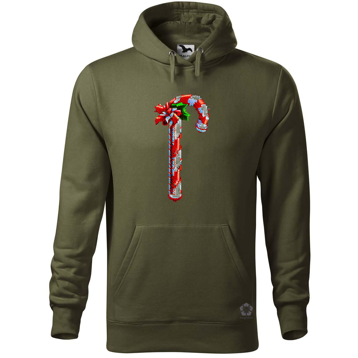Pixelart Candy cane egyedi  pulóver 