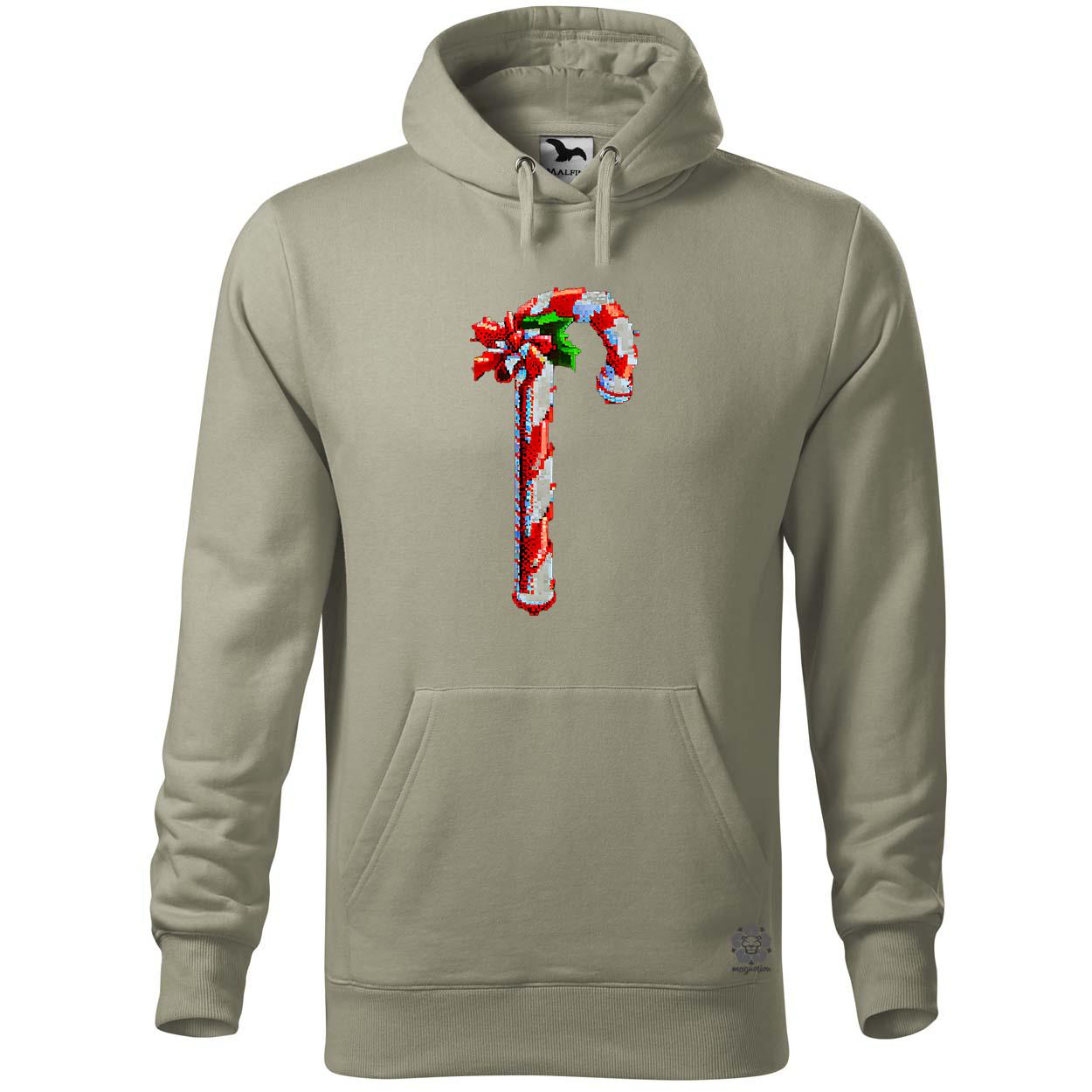 Pixelart Candy cane egyedi  pulóver 
