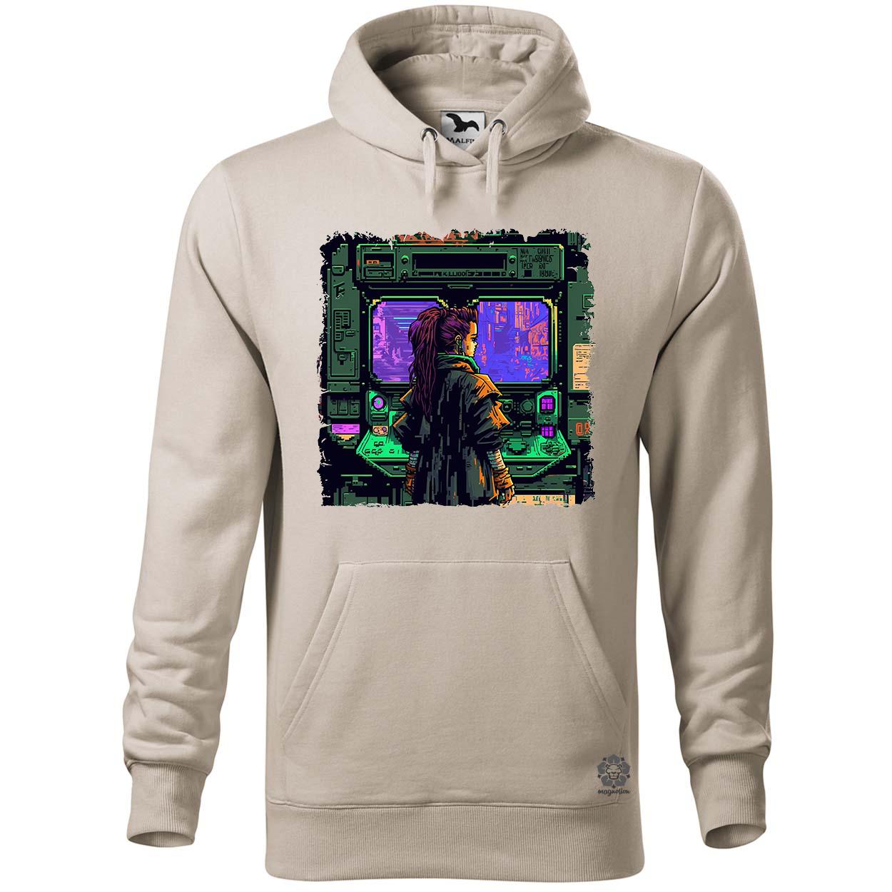 Pixelart cyberpunk v1 egyedi  pulóver 