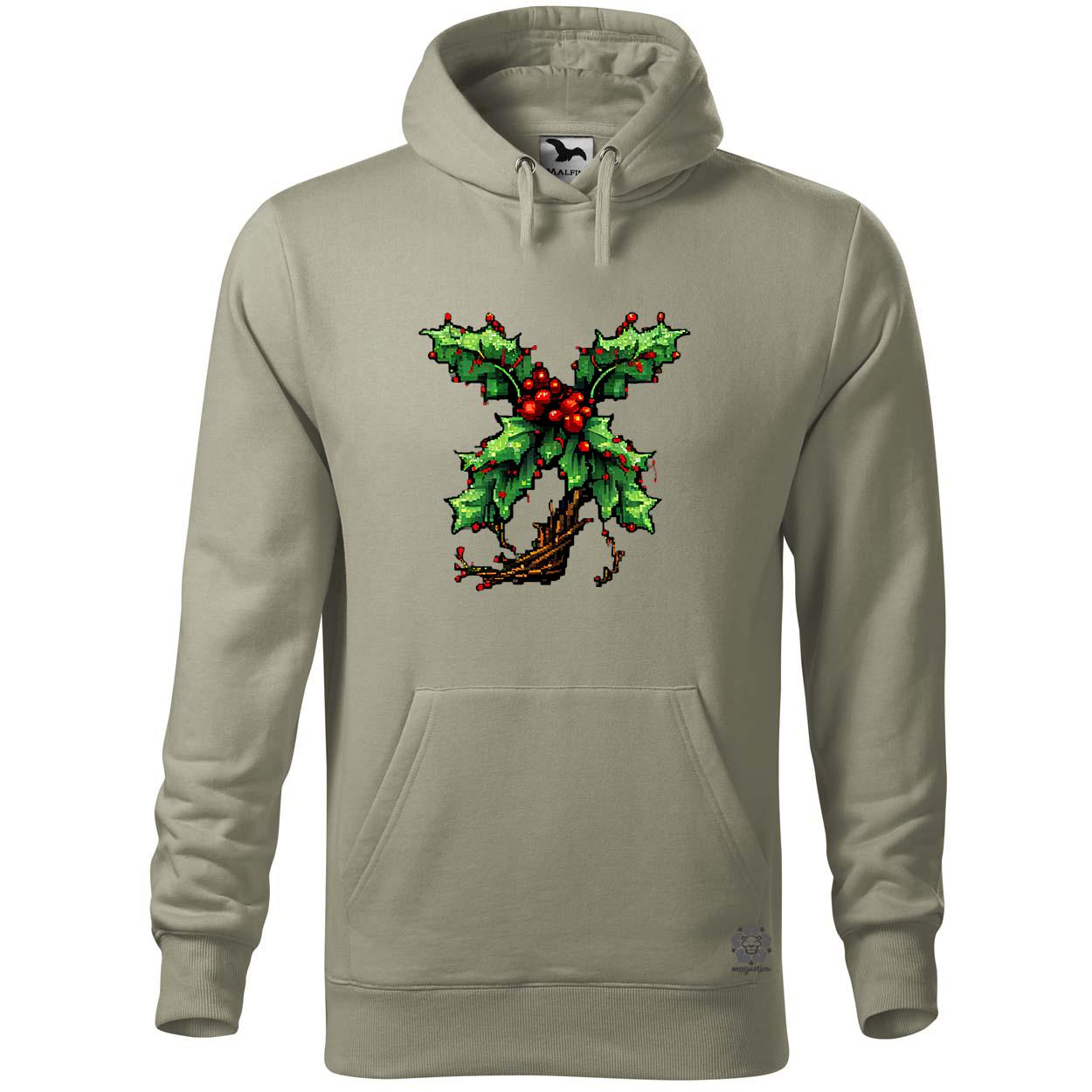 Pixelart fagyöngy piros egyedi  pulóver 
