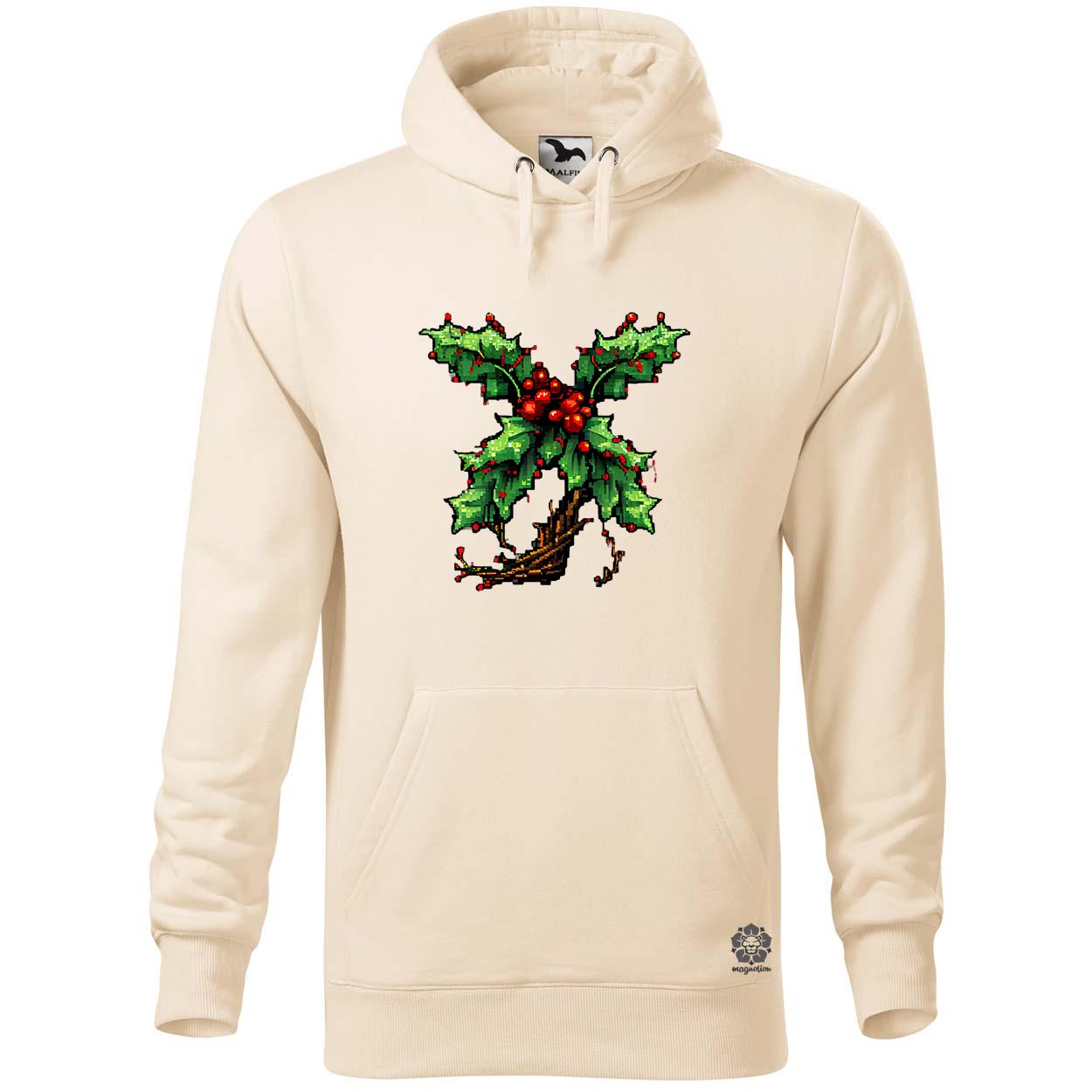 Pixelart fagyöngy piros egyedi  pulóver 