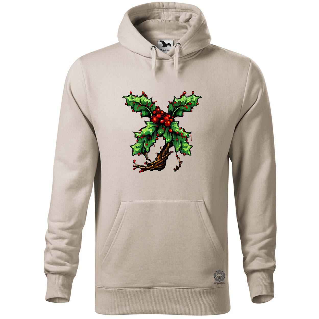 Pixelart fagyöngy piros egyedi  pulóver 