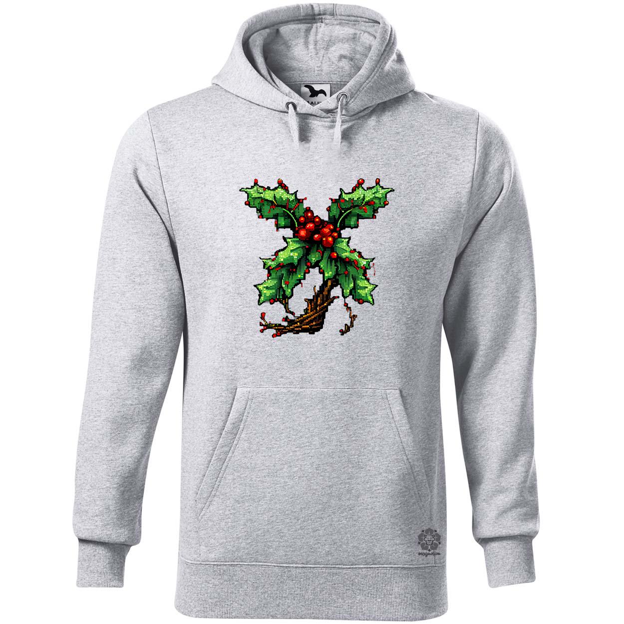 Pixelart fagyöngy piros egyedi  pulóver 