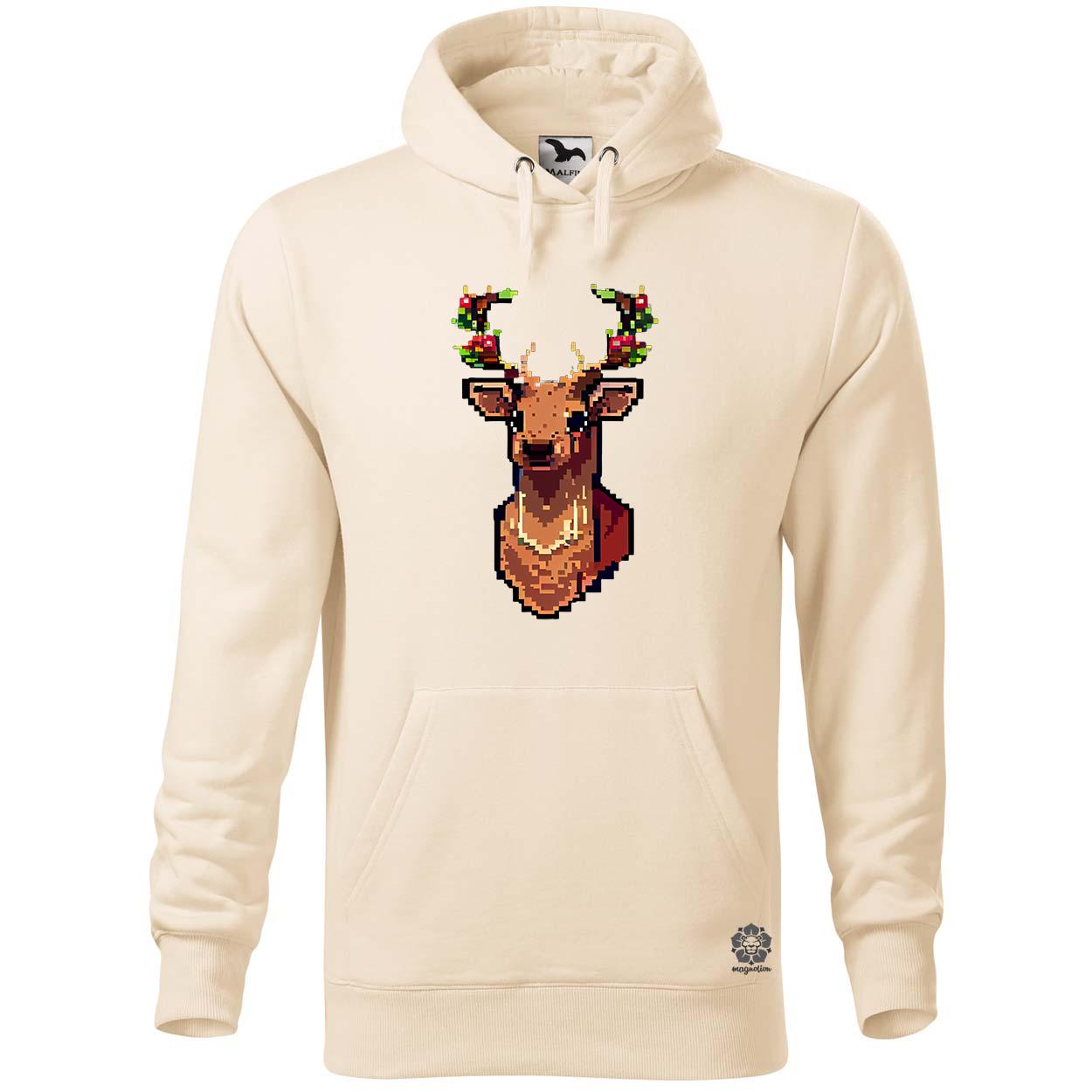 Pixelart XMAS szarvas v3 egyedi  pulóver 