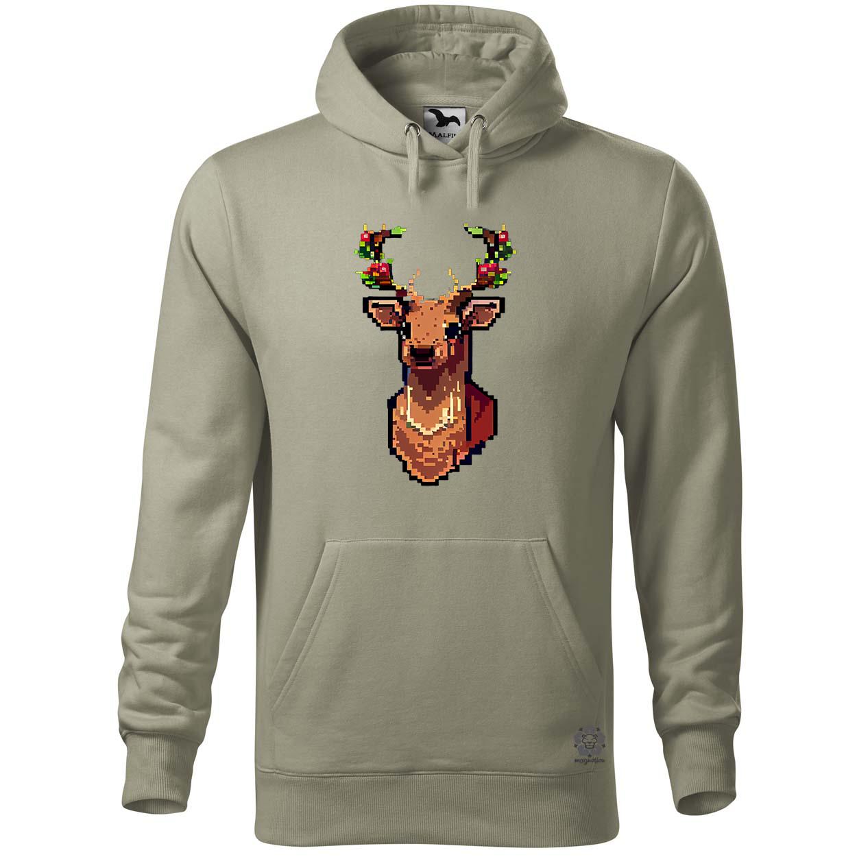 Pixelart XMAS szarvas v3 egyedi  pulóver 