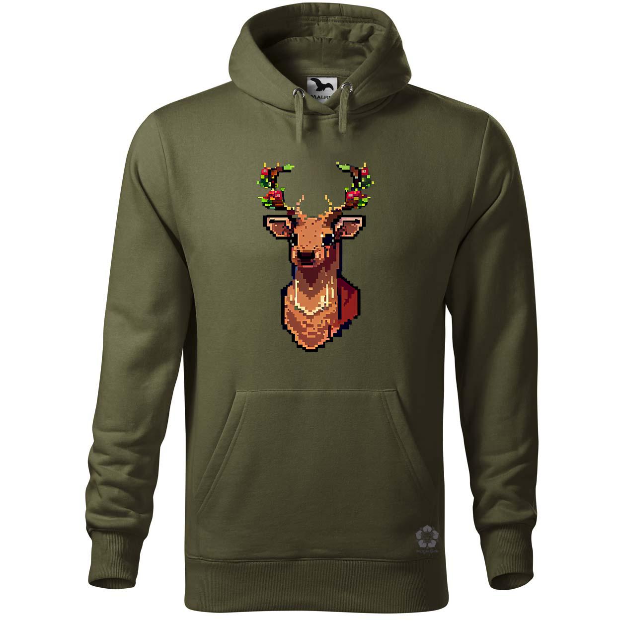 Pixelart XMAS szarvas v3 egyedi  pulóver 