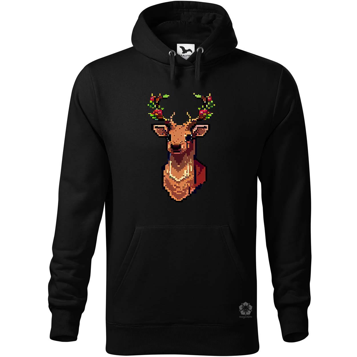 Pixelart XMAS szarvas v3 egyedi  pulóver 