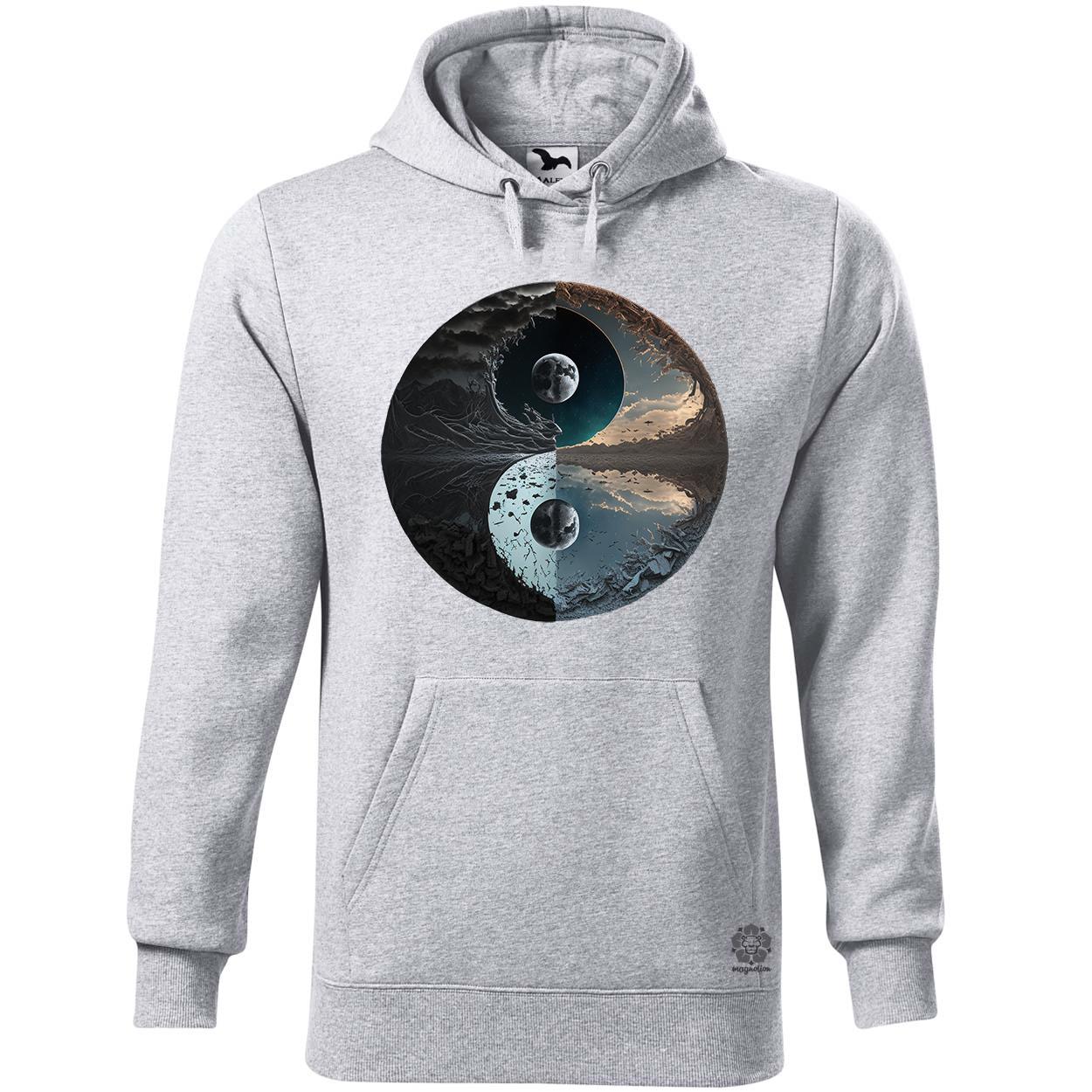 Pokol és menny Yin és Yang v4 egyedi  pulóver 