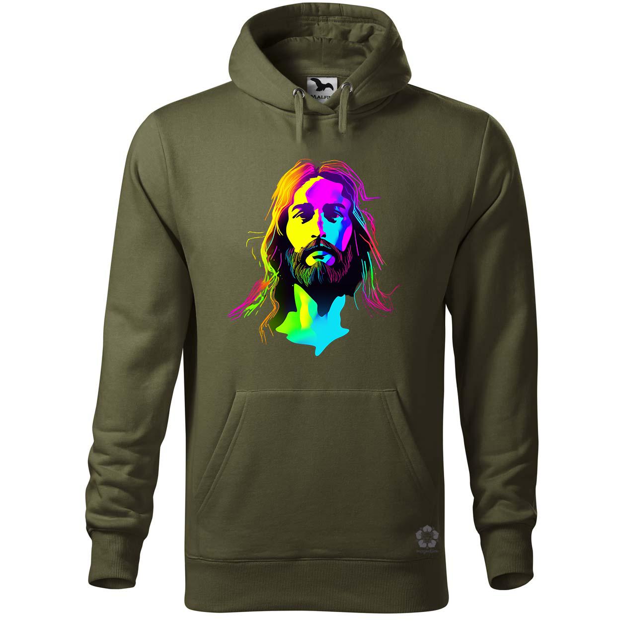 Retró neon Jézus v4 egyedi  pulóver 