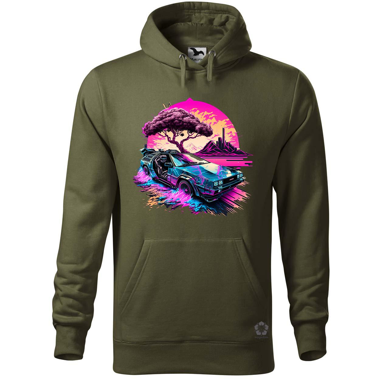 Retró hullám DeLorean DMC v1 egyedi  pulóver 