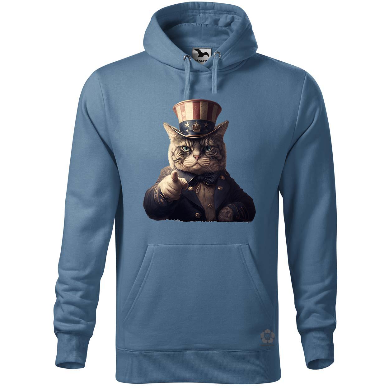 Uncle Sam macska egyedi  pulóver 