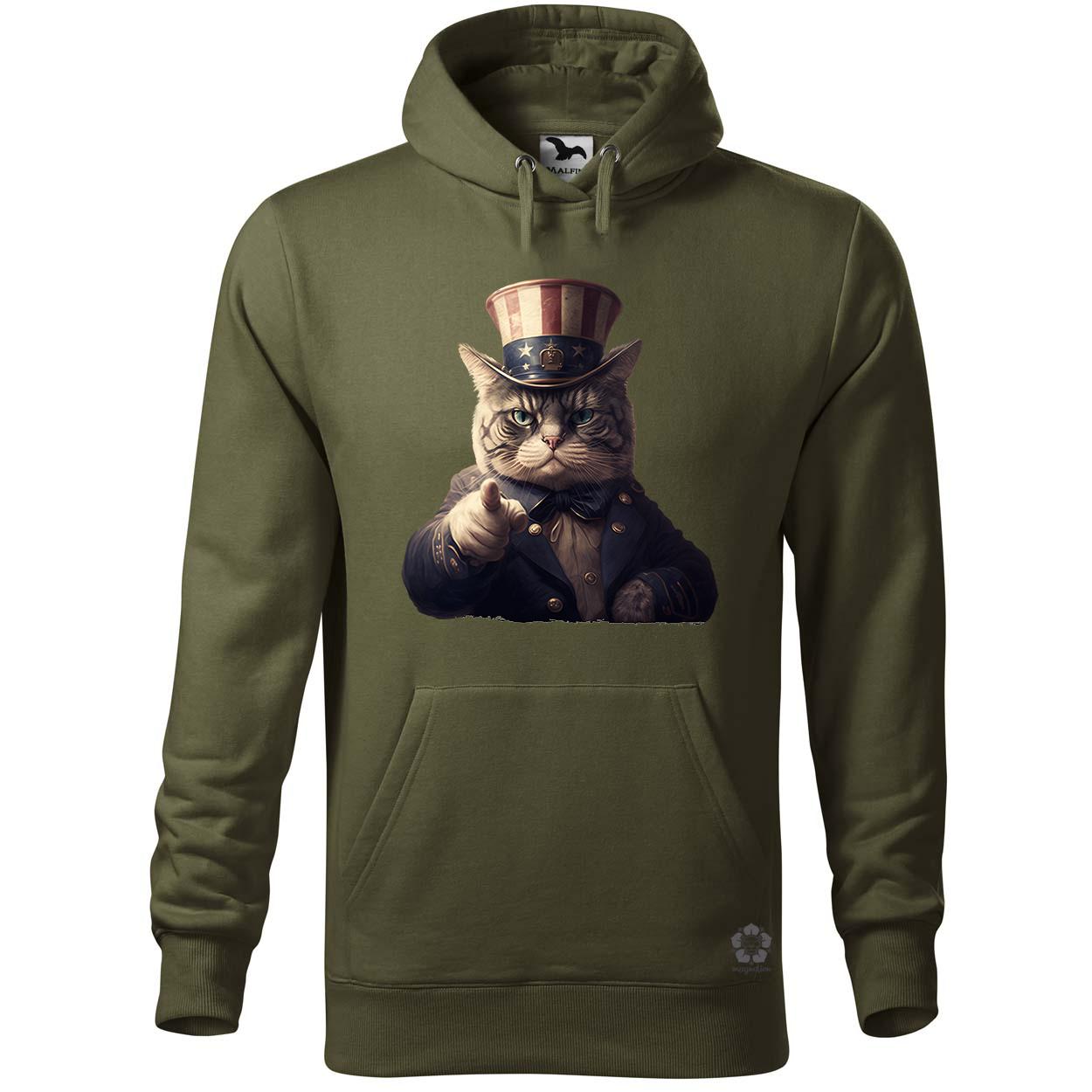Uncle Sam macska egyedi  pulóver 