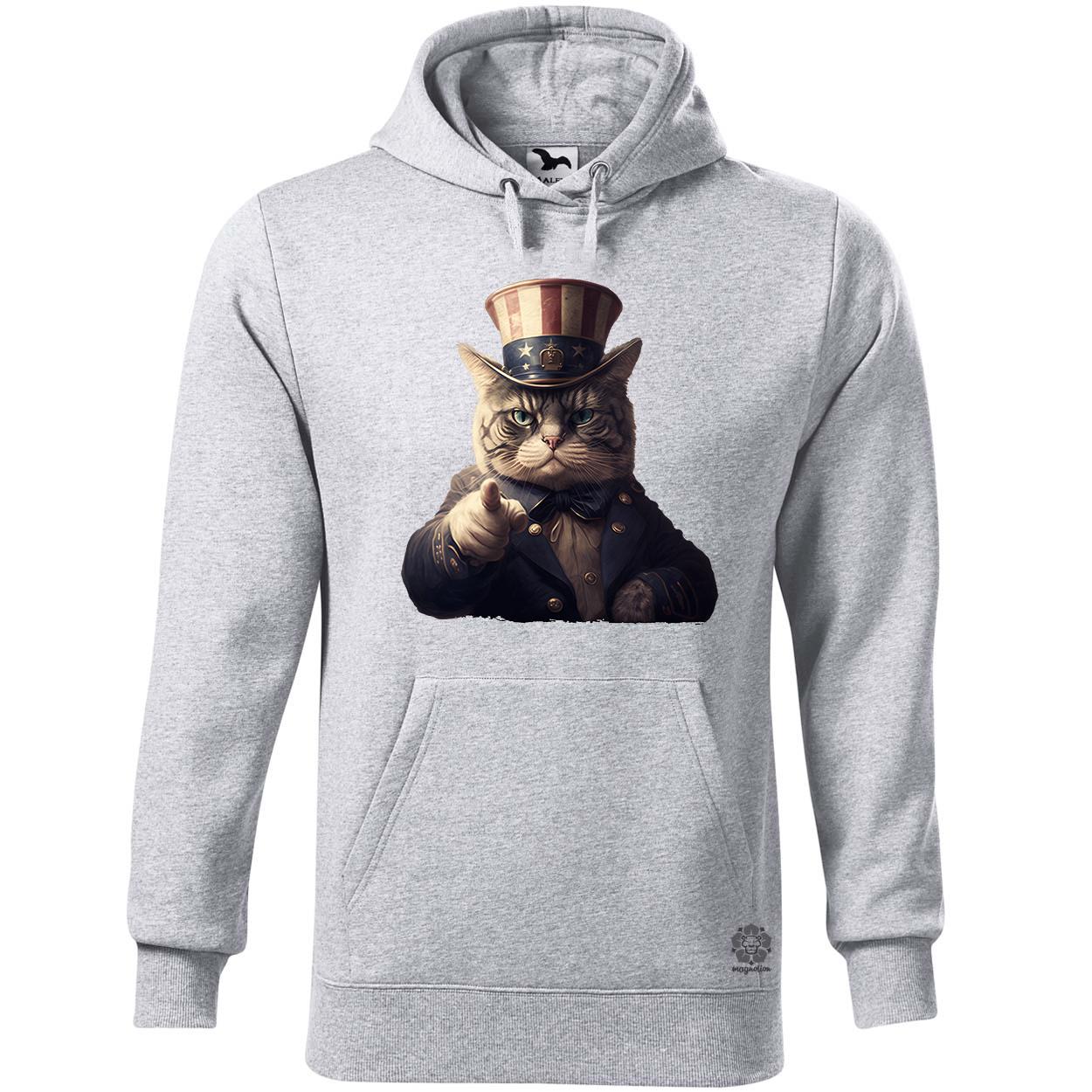 Uncle Sam macska egyedi  pulóver 
