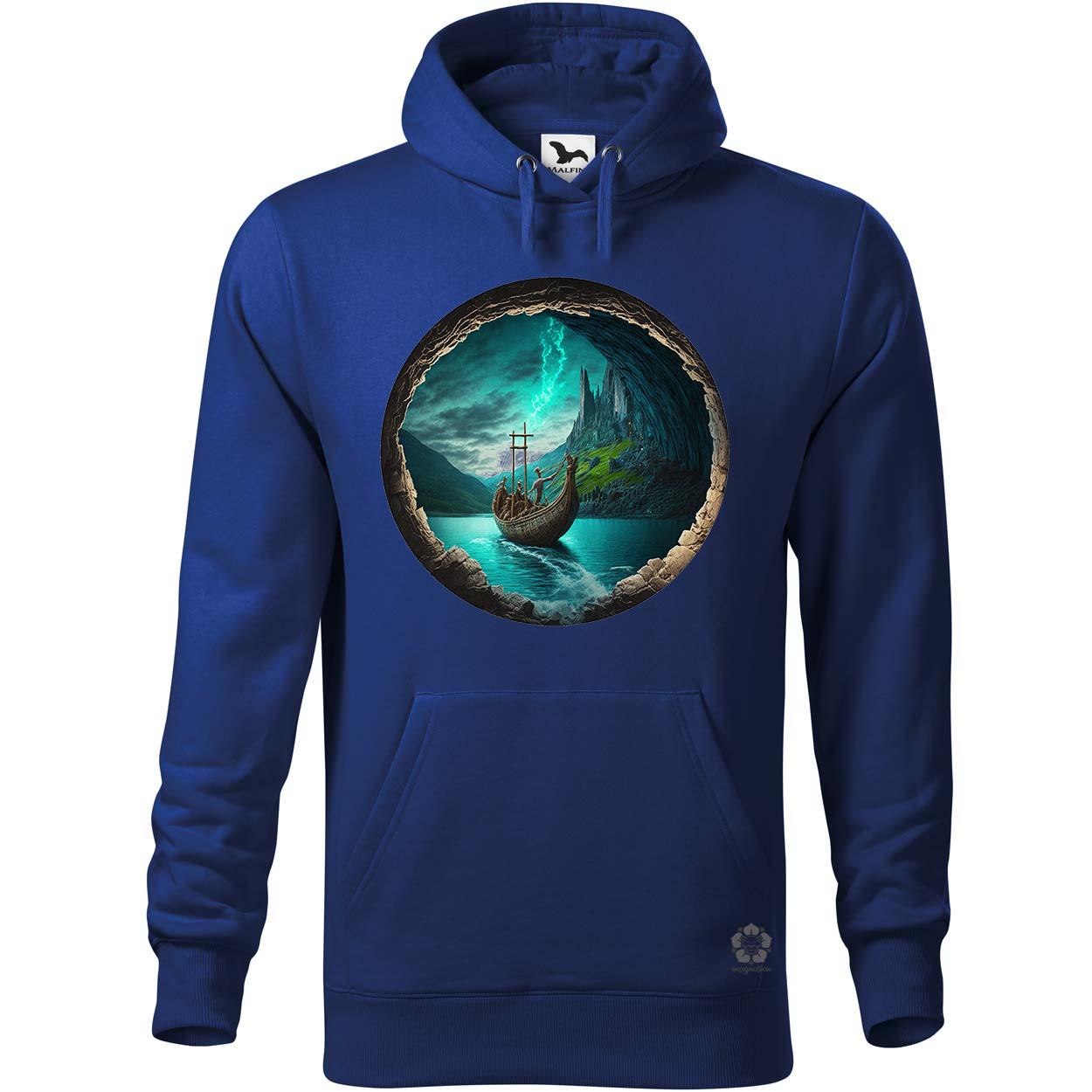 Viking hajó barlangban v1 egyedi  pulóver 