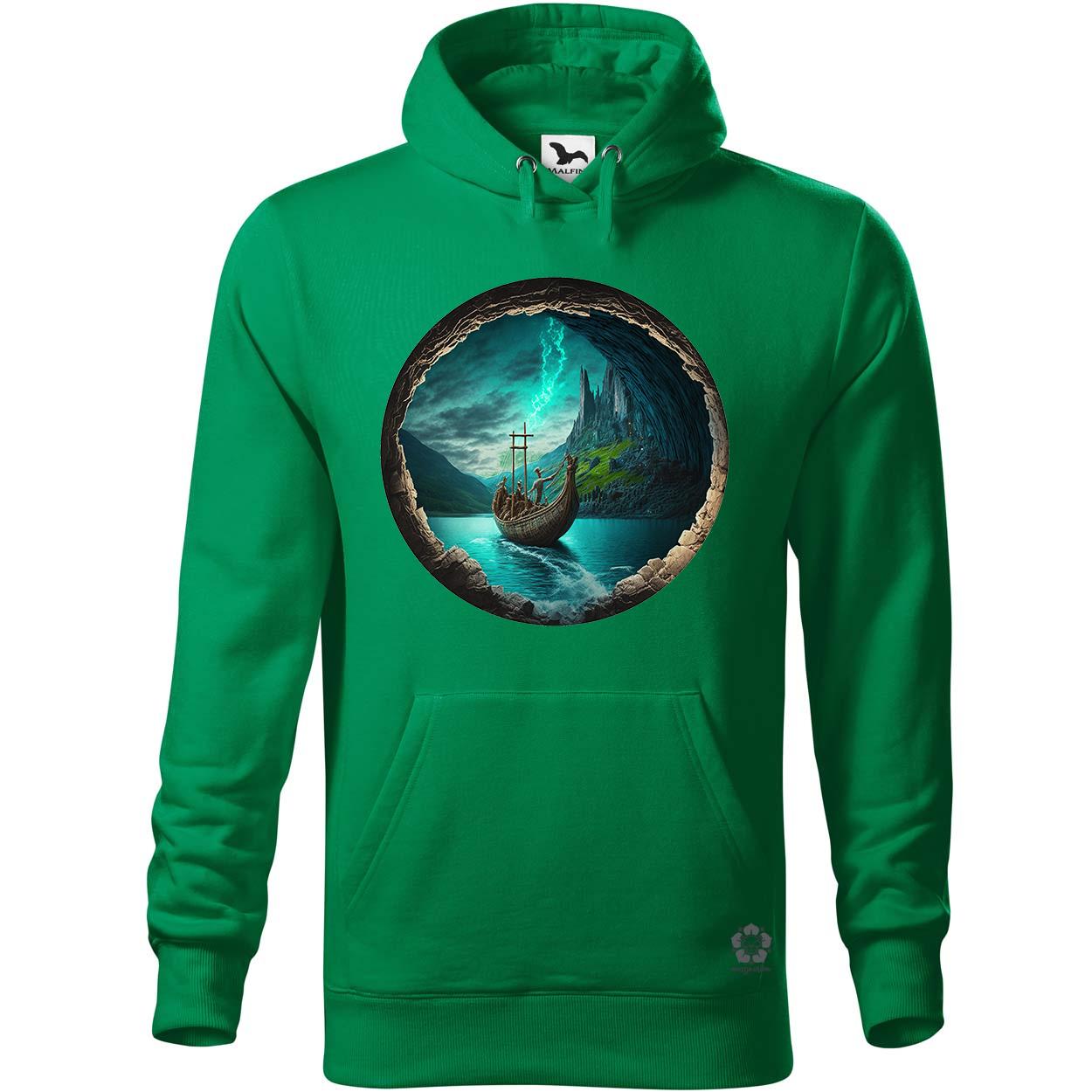 Viking hajó barlangban v1 egyedi  pulóver 
