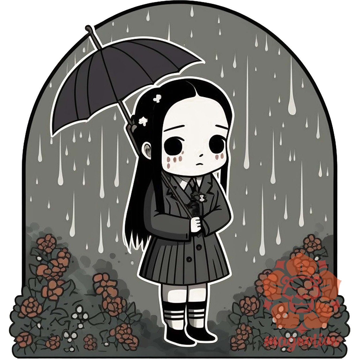 Wednesday Addams matrica v2 egyedi  pulóver 