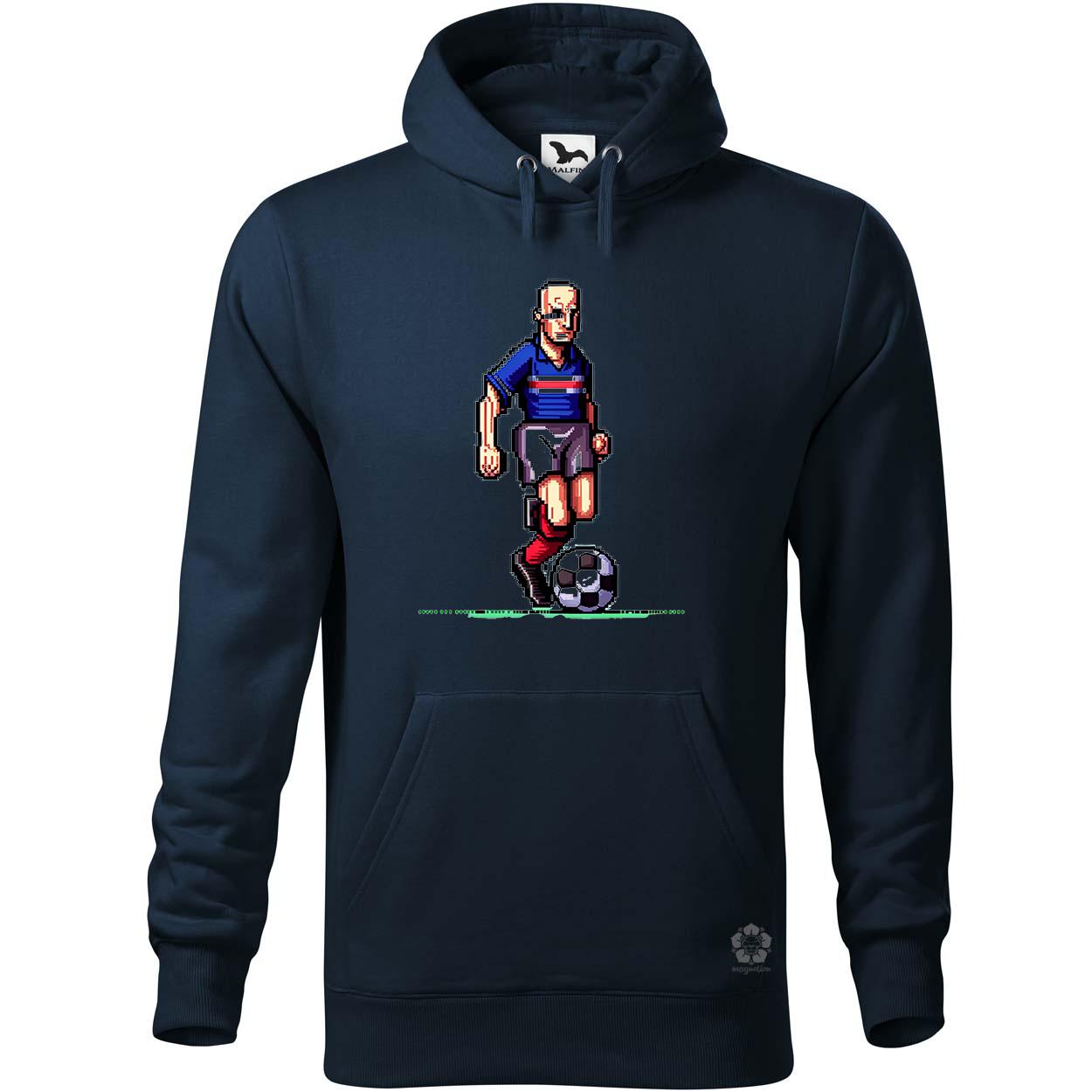 Zidane labdával pixelart egyedi  pulóver 
