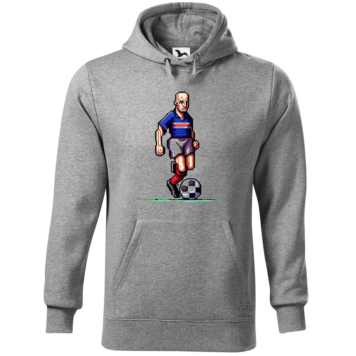 Zidane labdával pixelart egyedi  pulóver 