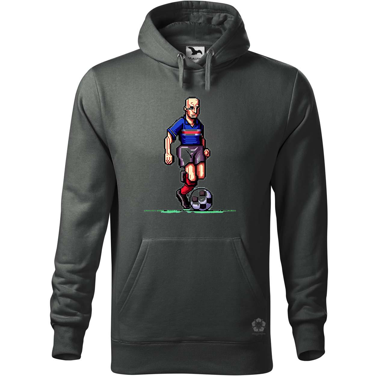 Zidane labdával pixelart egyedi  pulóver 