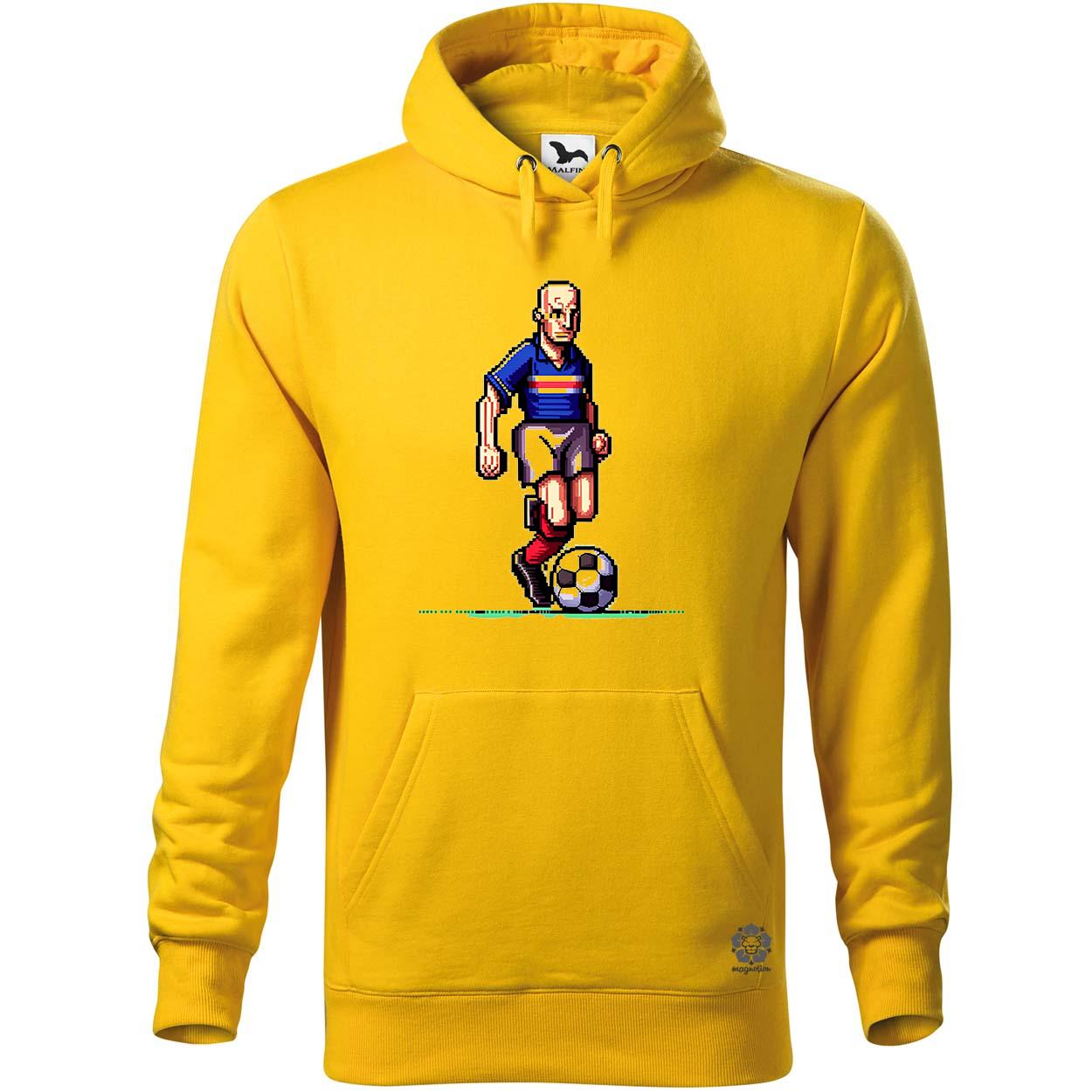Zidane labdával pixelart egyedi  pulóver 