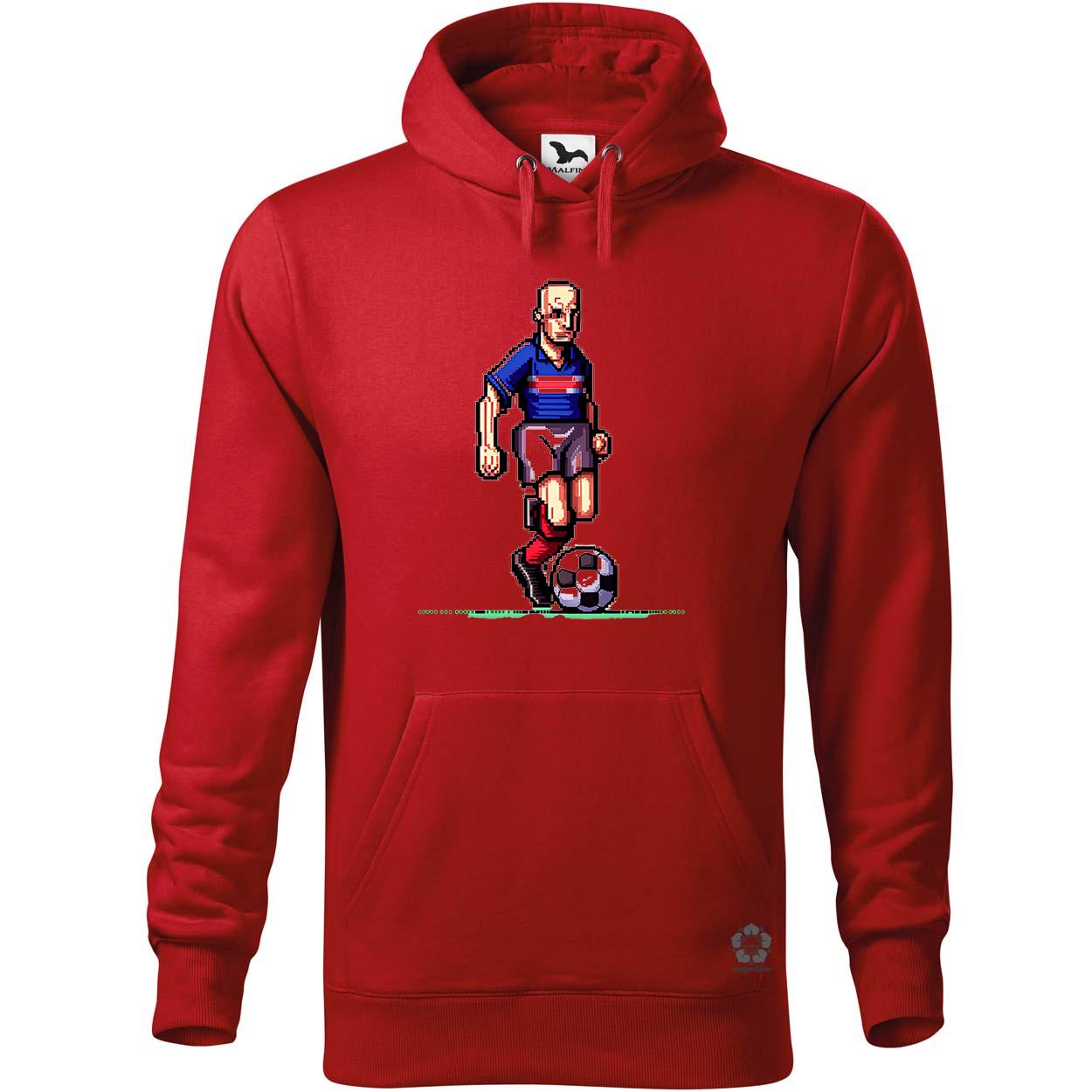 Zidane labdával pixelart egyedi  pulóver 