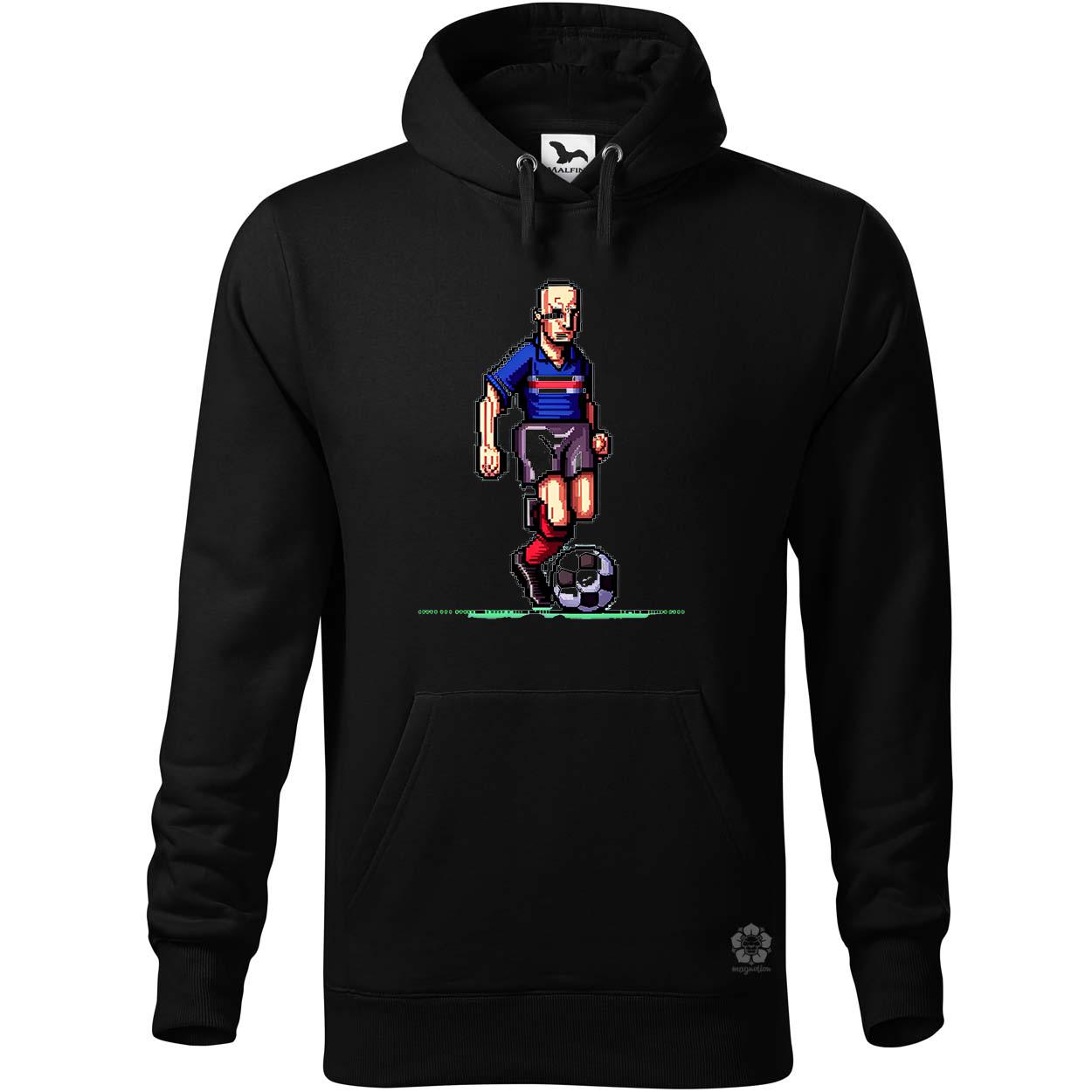 Zidane labdával pixelart egyedi  pulóver 