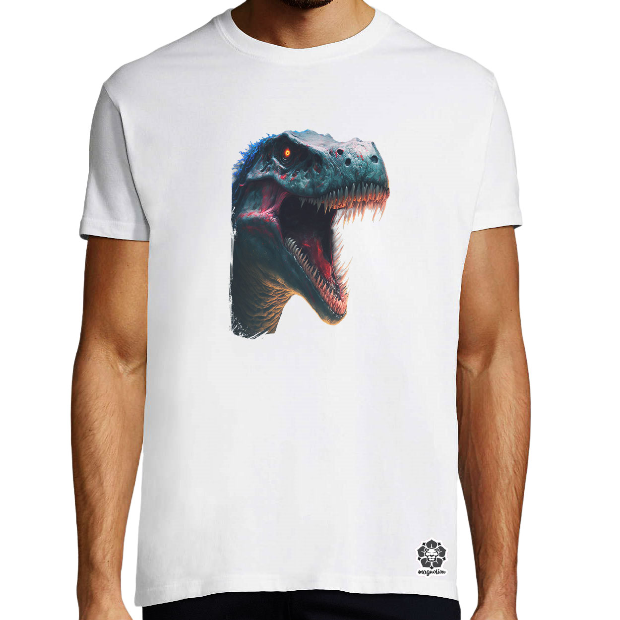 T-rex portré egyedi póló 