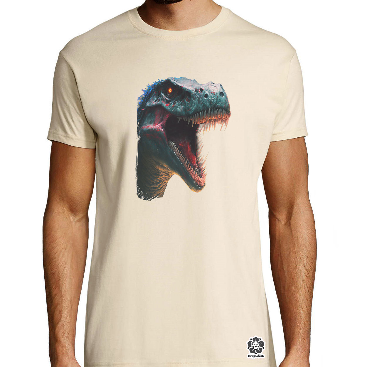 T-rex portré egyedi póló 