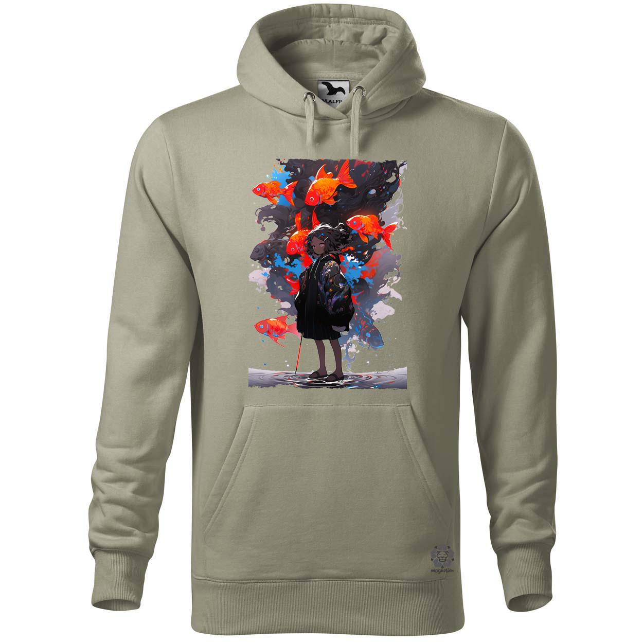 Anime lány és Koi pontyok egyedi  pulóver 
