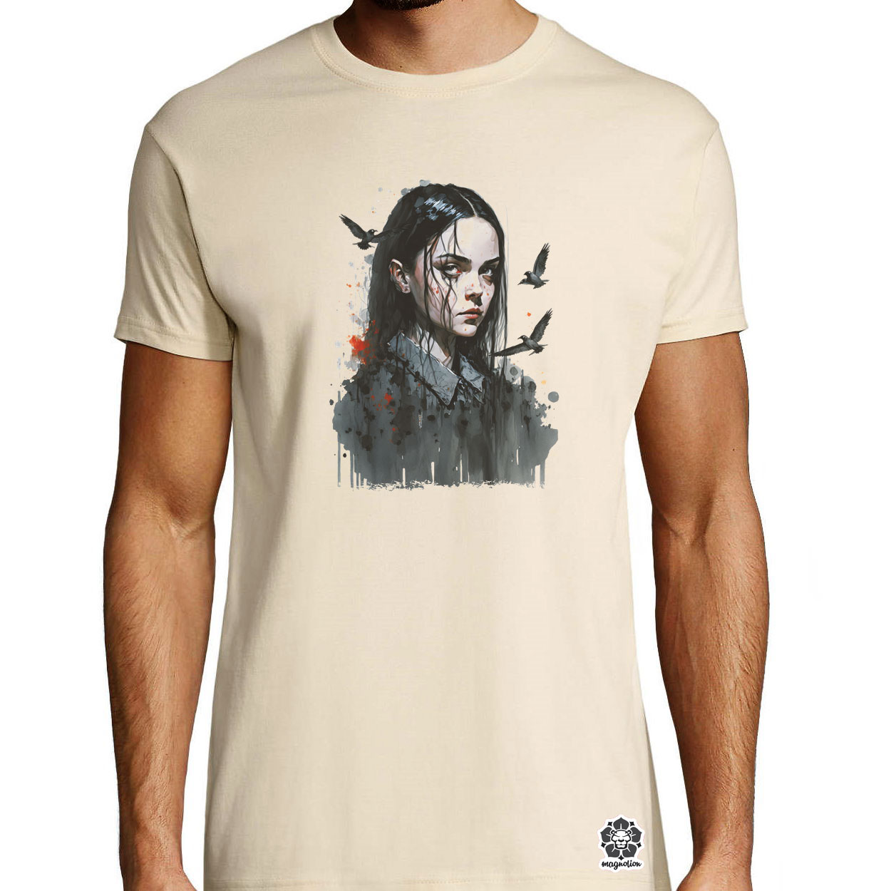 Wednesday Addams fanart v3 egyedi póló 