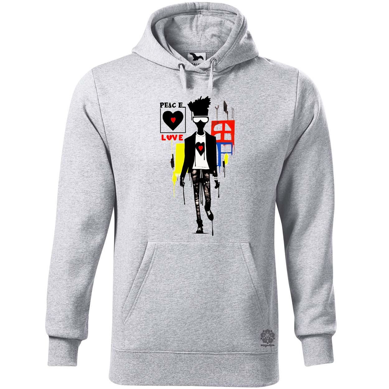 Basquiat béke és szeretet v8 egyedi  pulóver 
