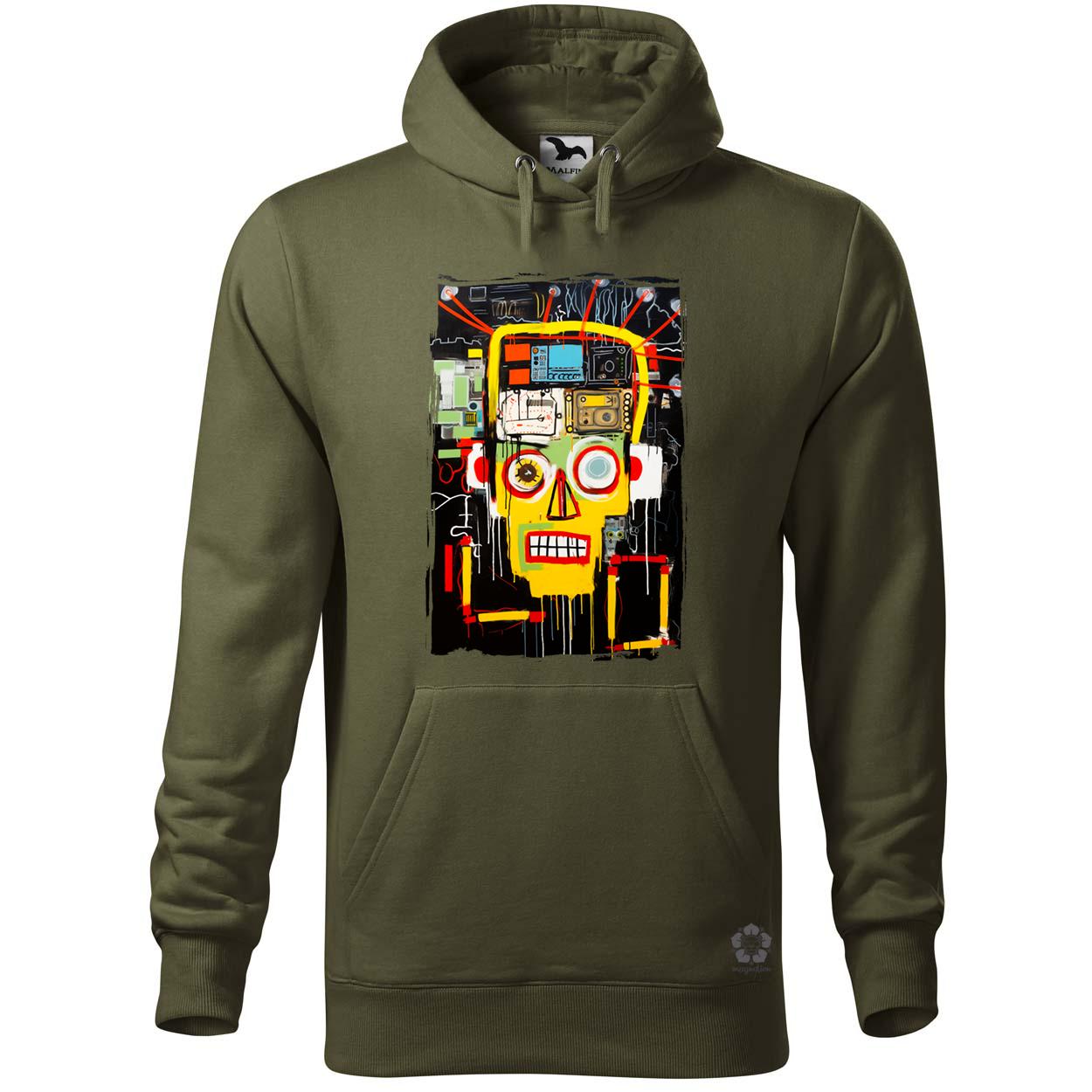 Basquiat béke és technológia v2 egyedi  pulóver 