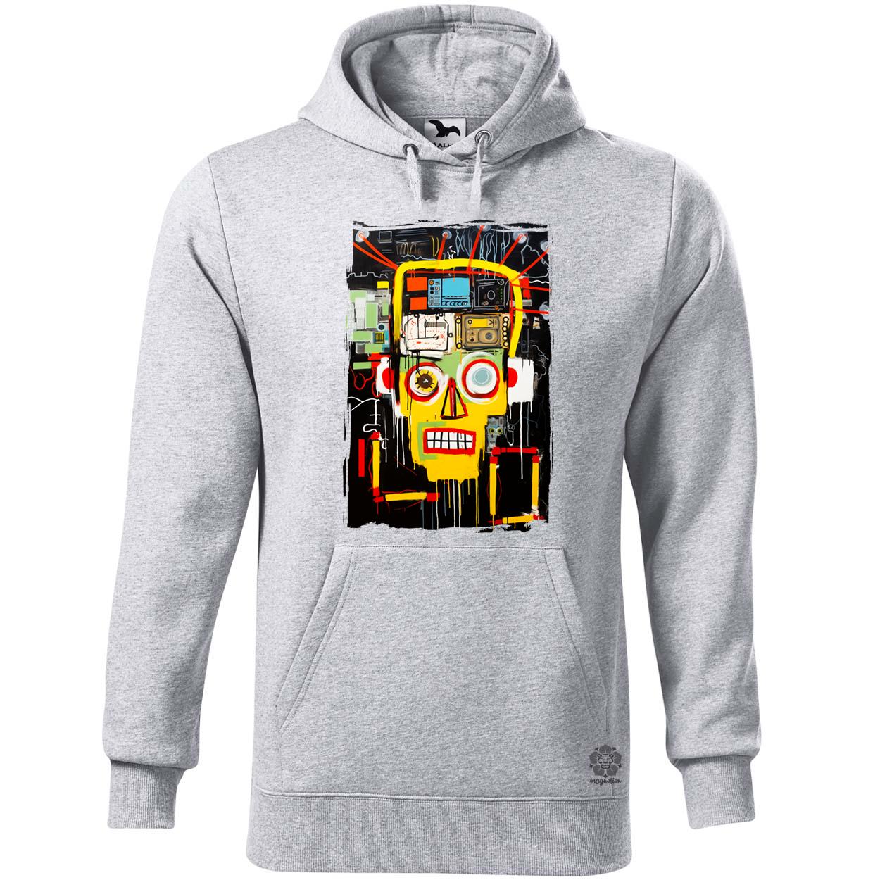 Basquiat béke és technológia v2 egyedi  pulóver 