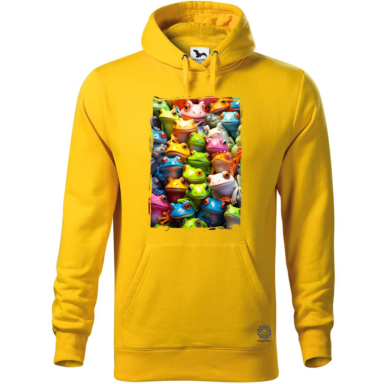 Béka kollázs v2 egyedi  pulóver 