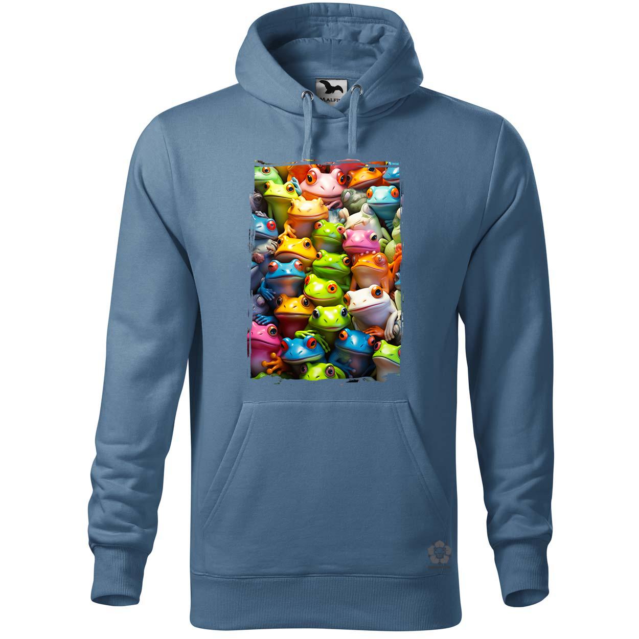 Béka kollázs v2 egyedi  pulóver 