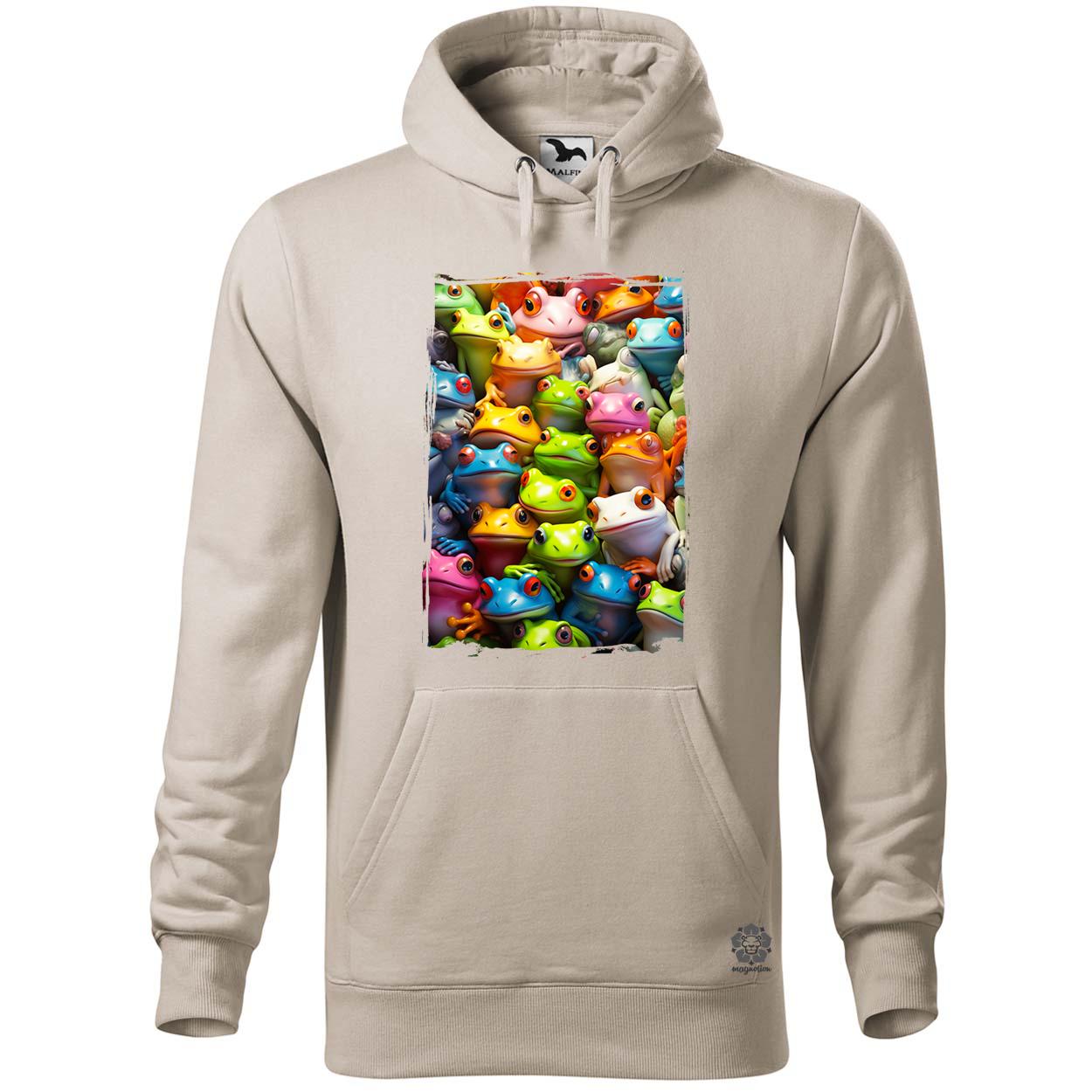 Béka kollázs v2 egyedi  pulóver 