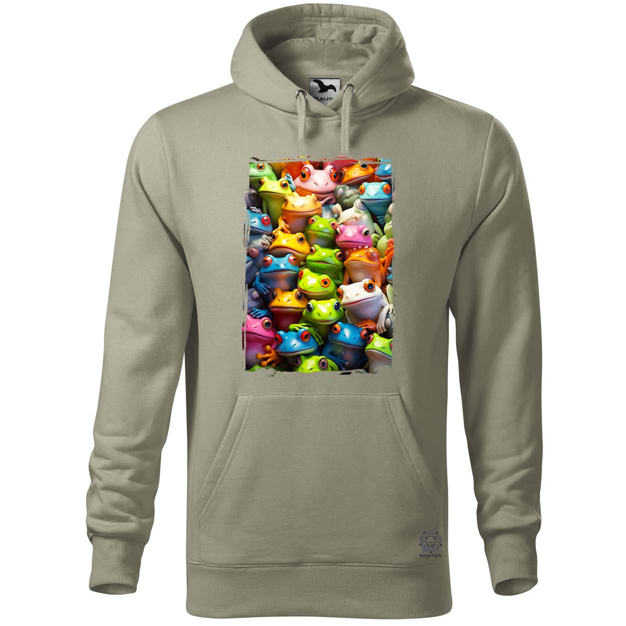 Béka kollázs v2 egyedi  pulóver 