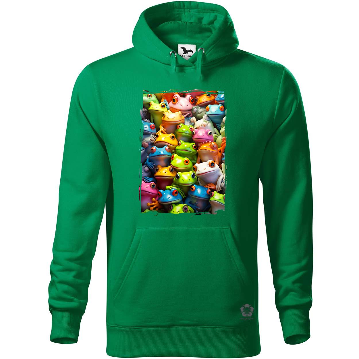 Béka kollázs v2 egyedi  pulóver 