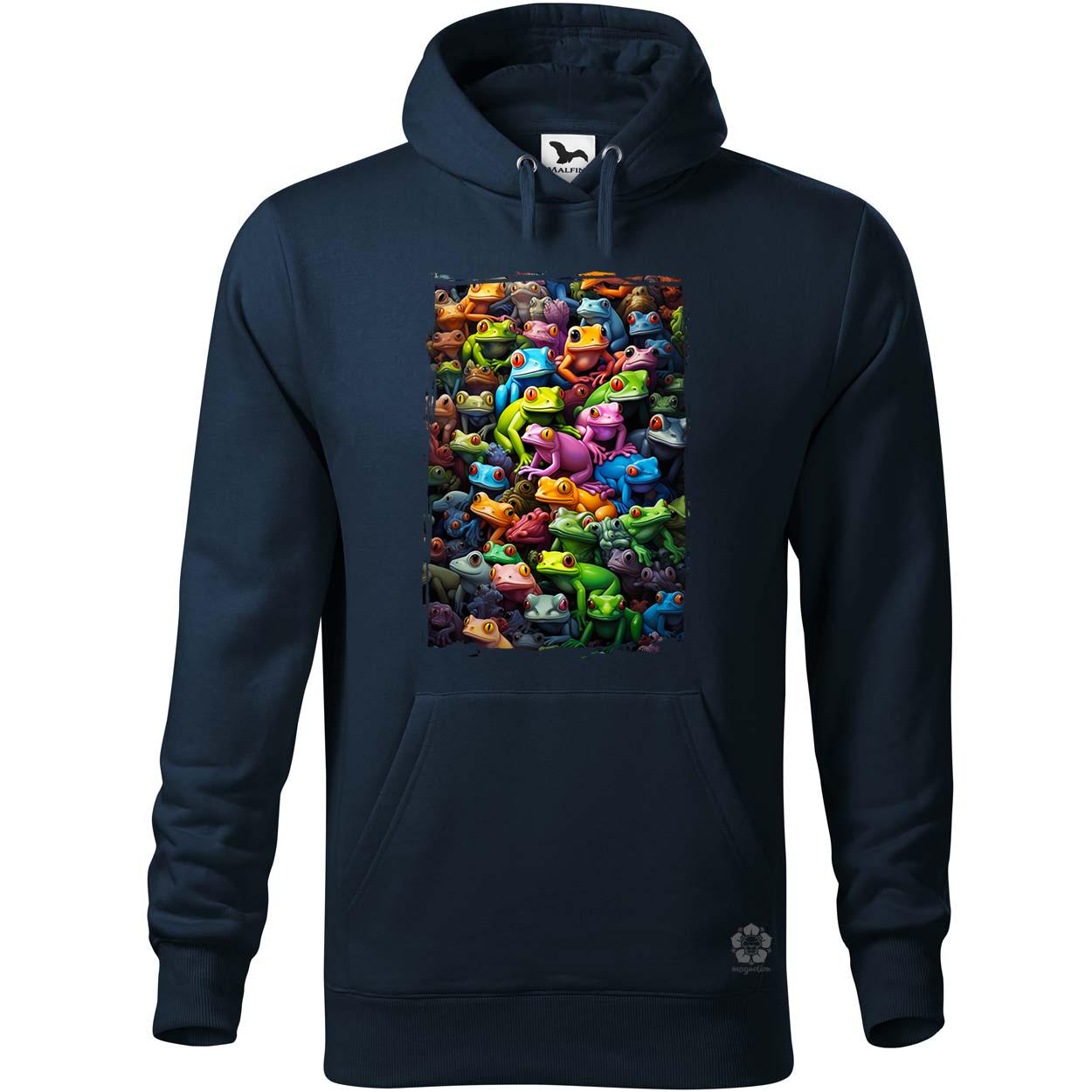 Béka kollázs v3 egyedi  pulóver 