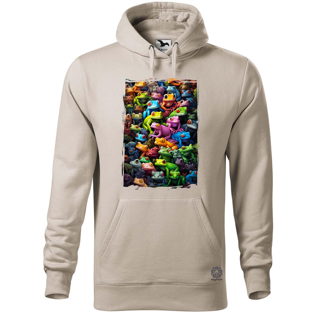Béka kollázs v3 egyedi  pulóver 