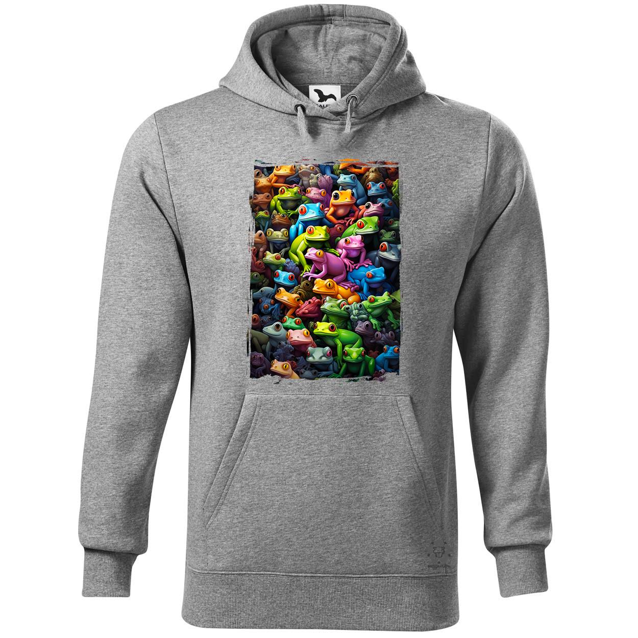 Béka kollázs v3 egyedi  pulóver 