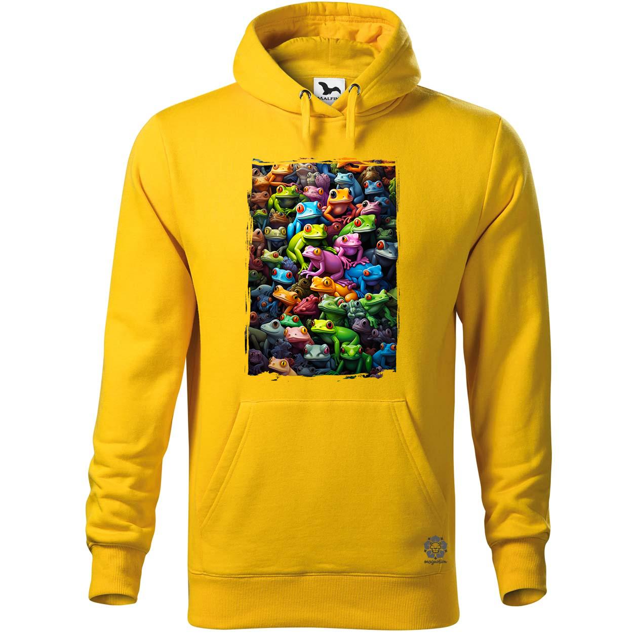 Béka kollázs v3 egyedi  pulóver 