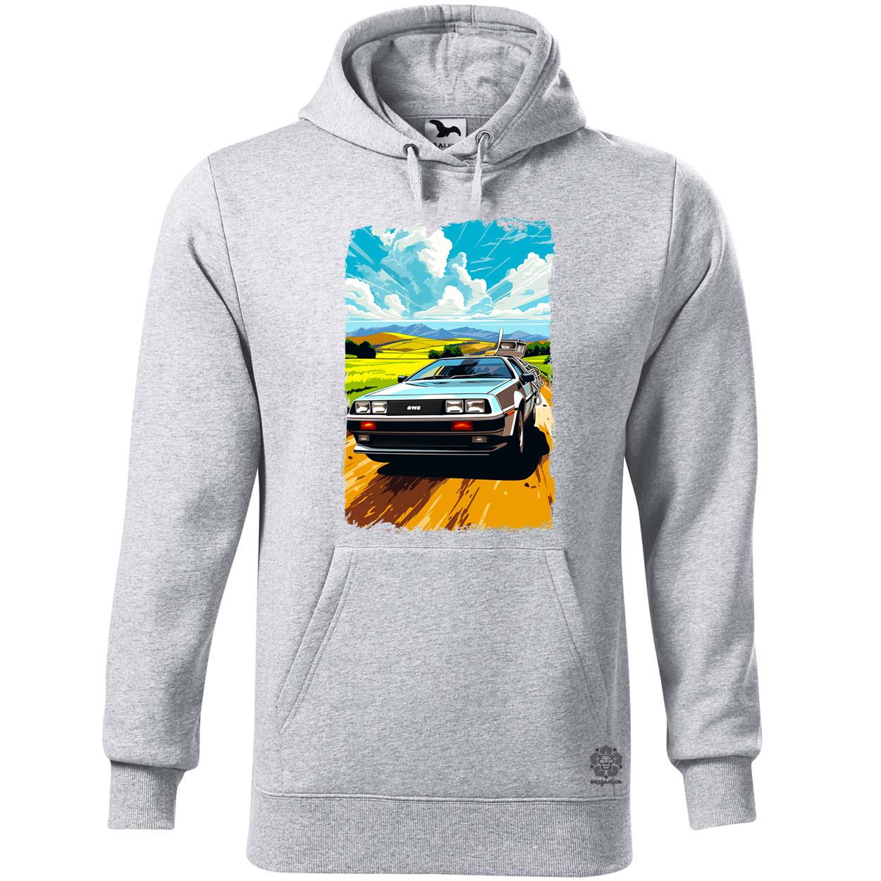 DeLorean DMC retró utazás v2 egyedi  pulóver 