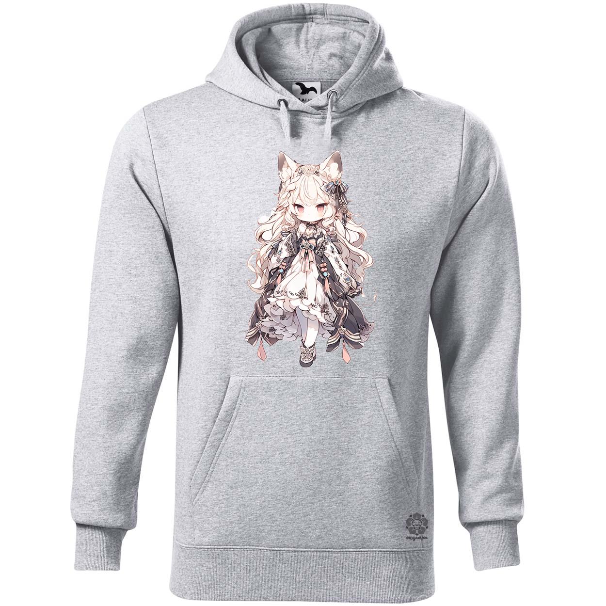 Chibi macskalány v3 egyedi  pulóver 