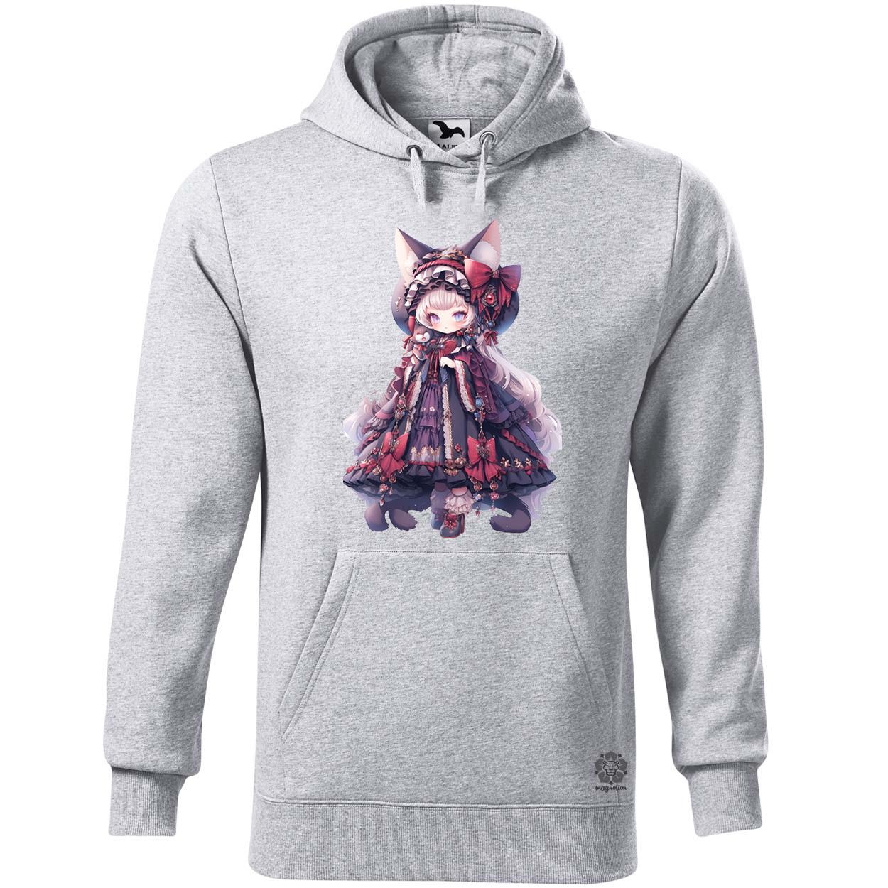 Chibi macskalány v4 egyedi  pulóver 