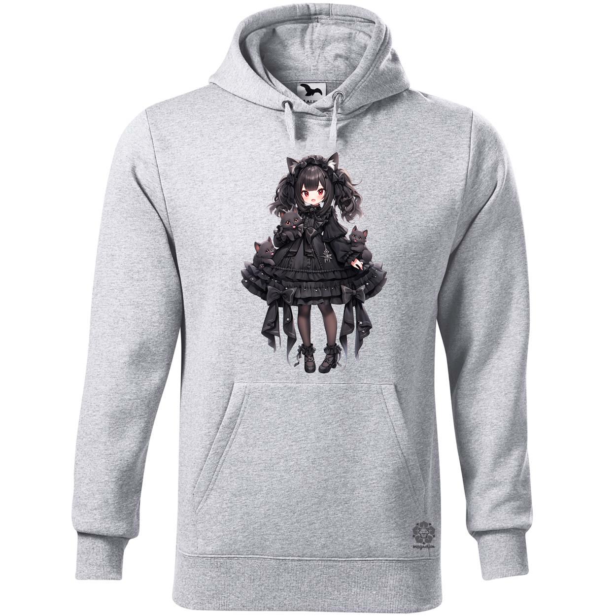 Chibi macskalány v6 egyedi  pulóver 