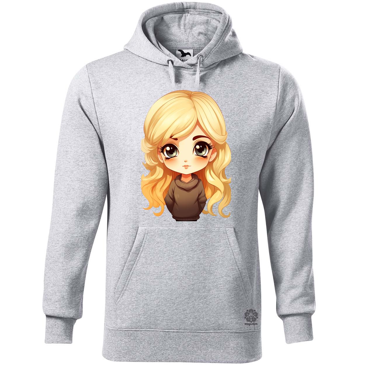 Chibi szőke lány v2 egyedi  pulóver 