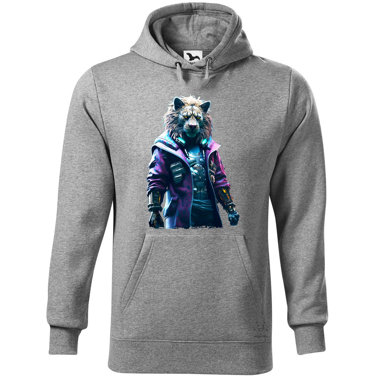 Cyberpunk oroszlán egyedi  pulóver 